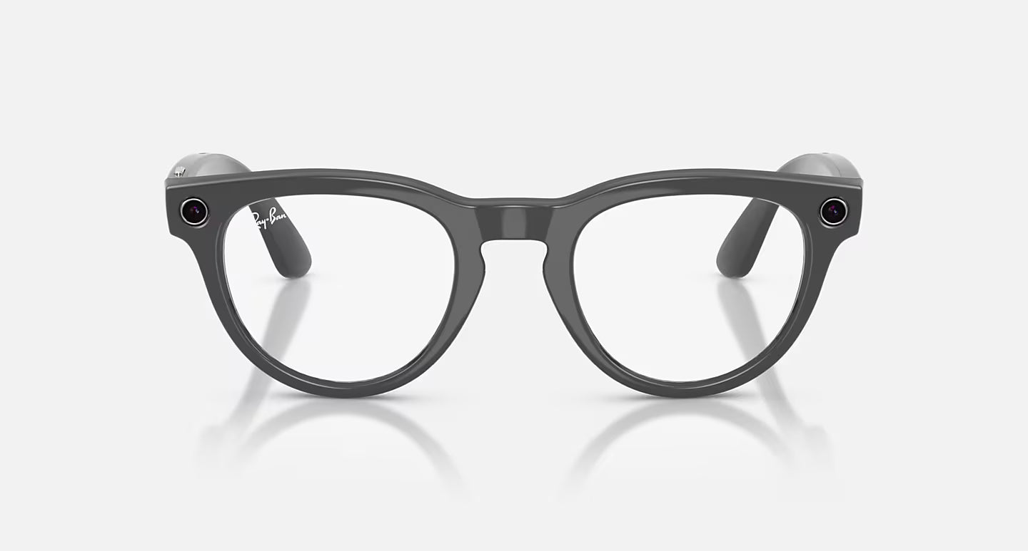 RAY-BAN | META HEADLINER SHINY ASTEROID GREY CLEAR/EMERALD TRANSITIONS LENSES