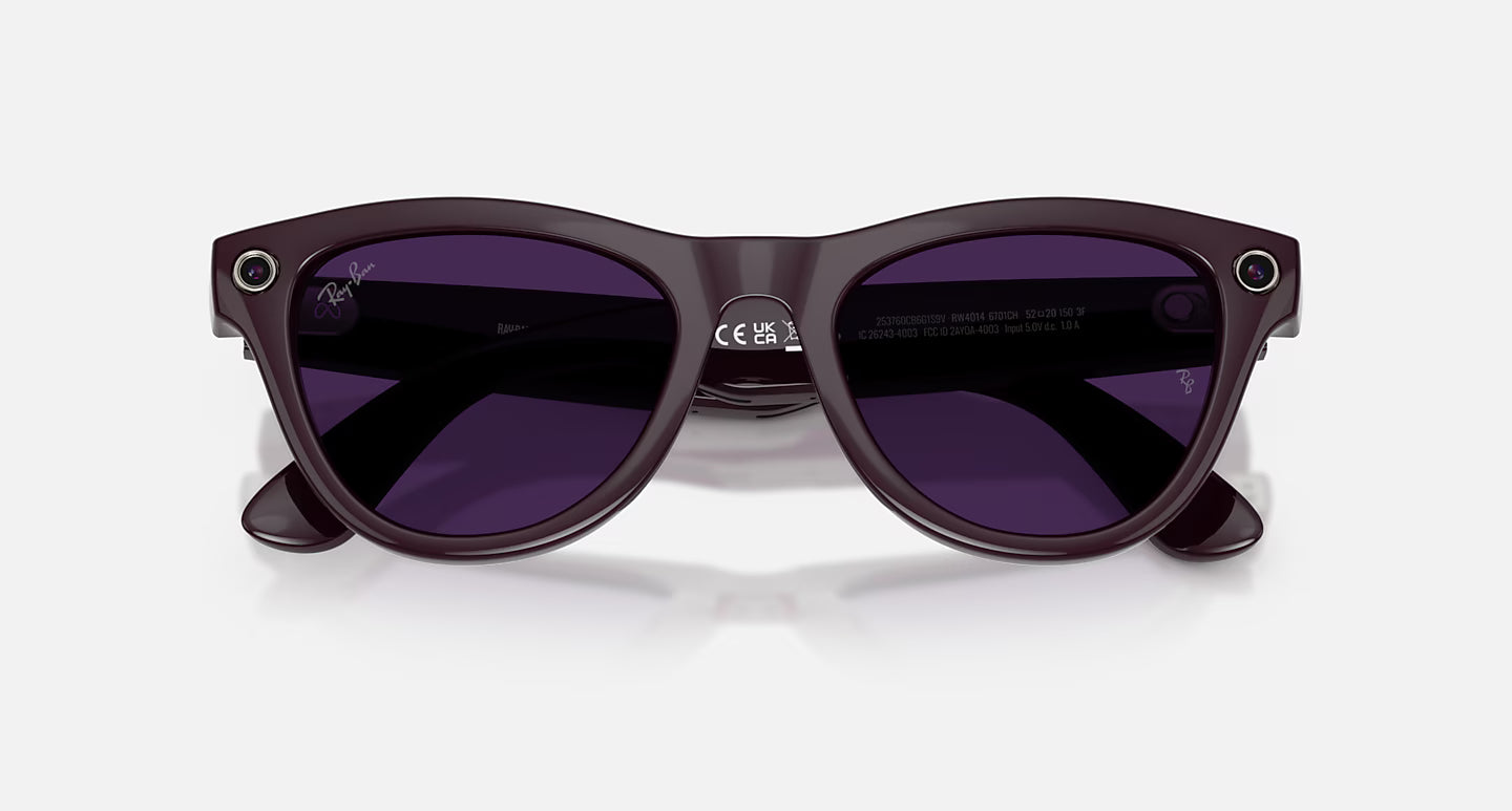 RAY-BAN | META SKYLER CLEAR/AMETHYST TRANSITIONS SHINY MYSTIC VIOLET