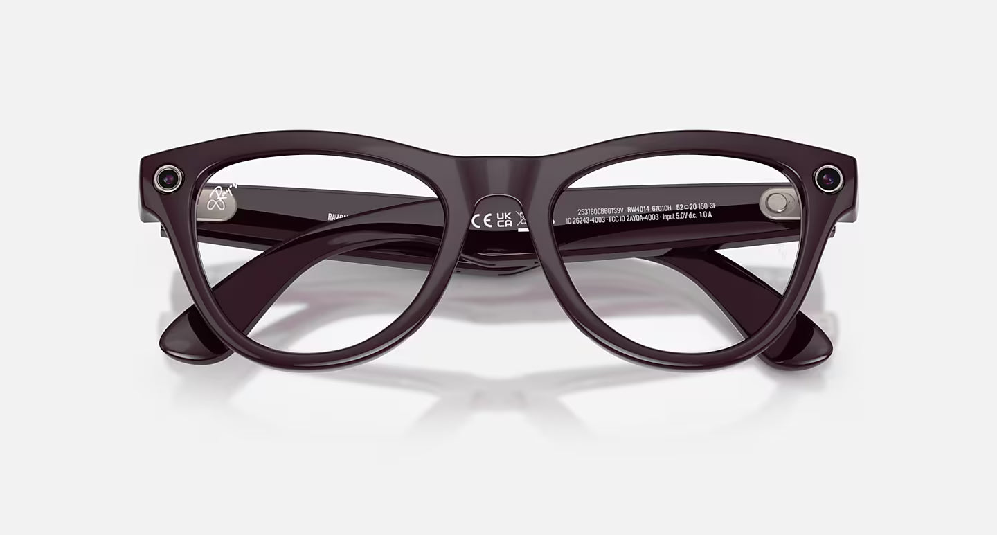RAY-BAN | META SKYLER CLEAR/AMETHYST TRANSITIONS SHINY MYSTIC VIOLET