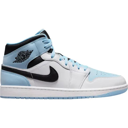 AIR JORDAN 1 MID WHITE ICE BLUE High On Kicks