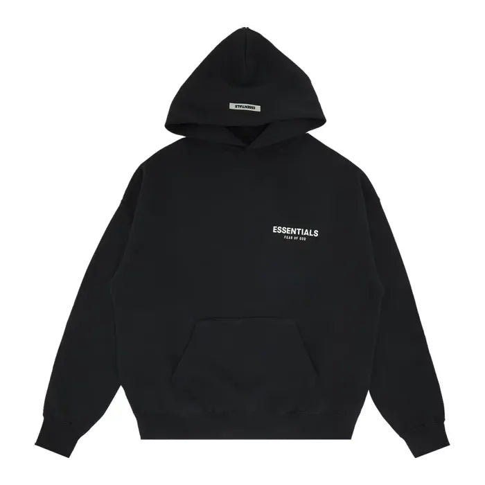 Fear of God Essentials Photo Pullover Hoodie Black (FW19)