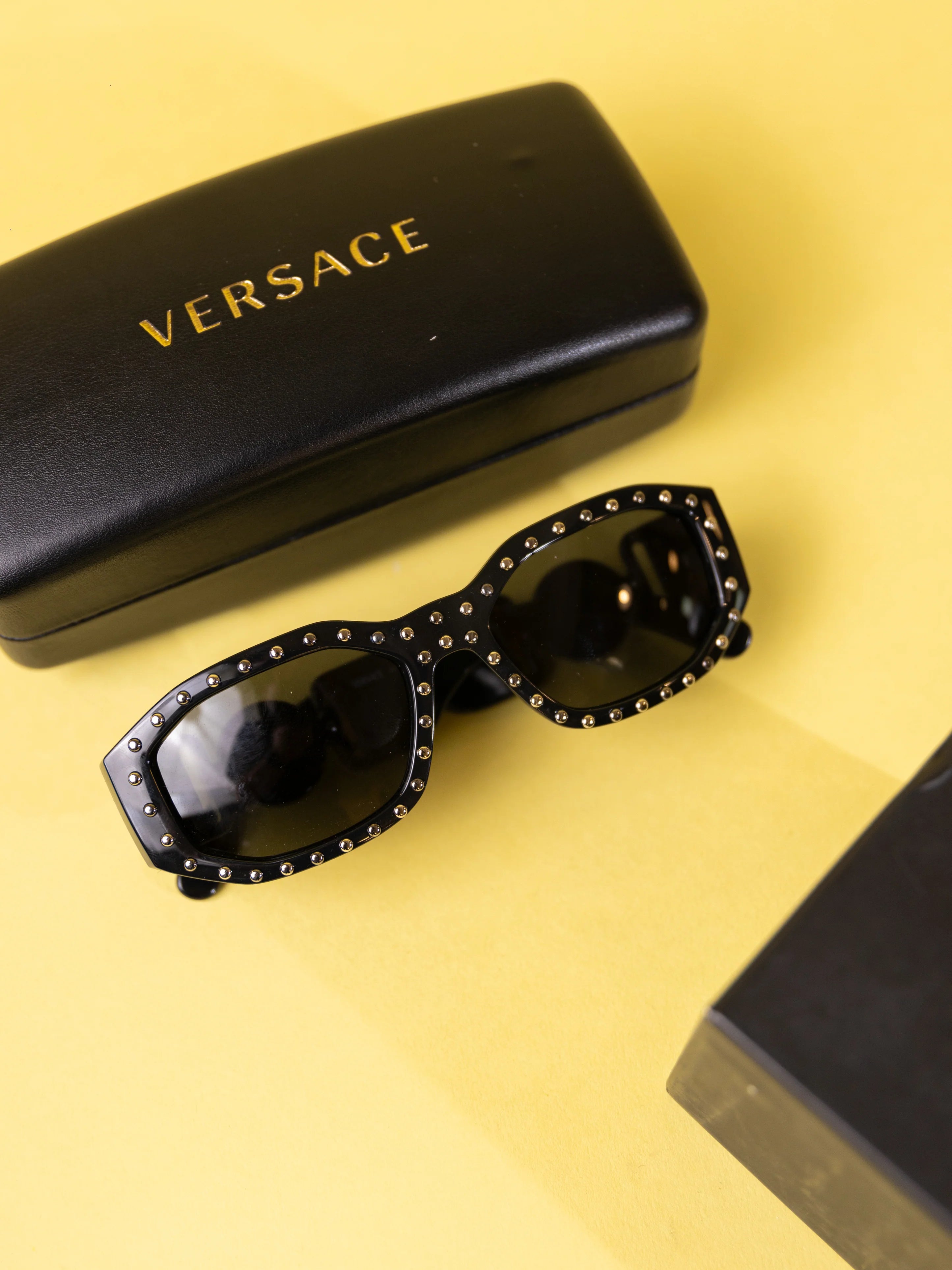 Versace Studded Medusa Biggie Sunglasses