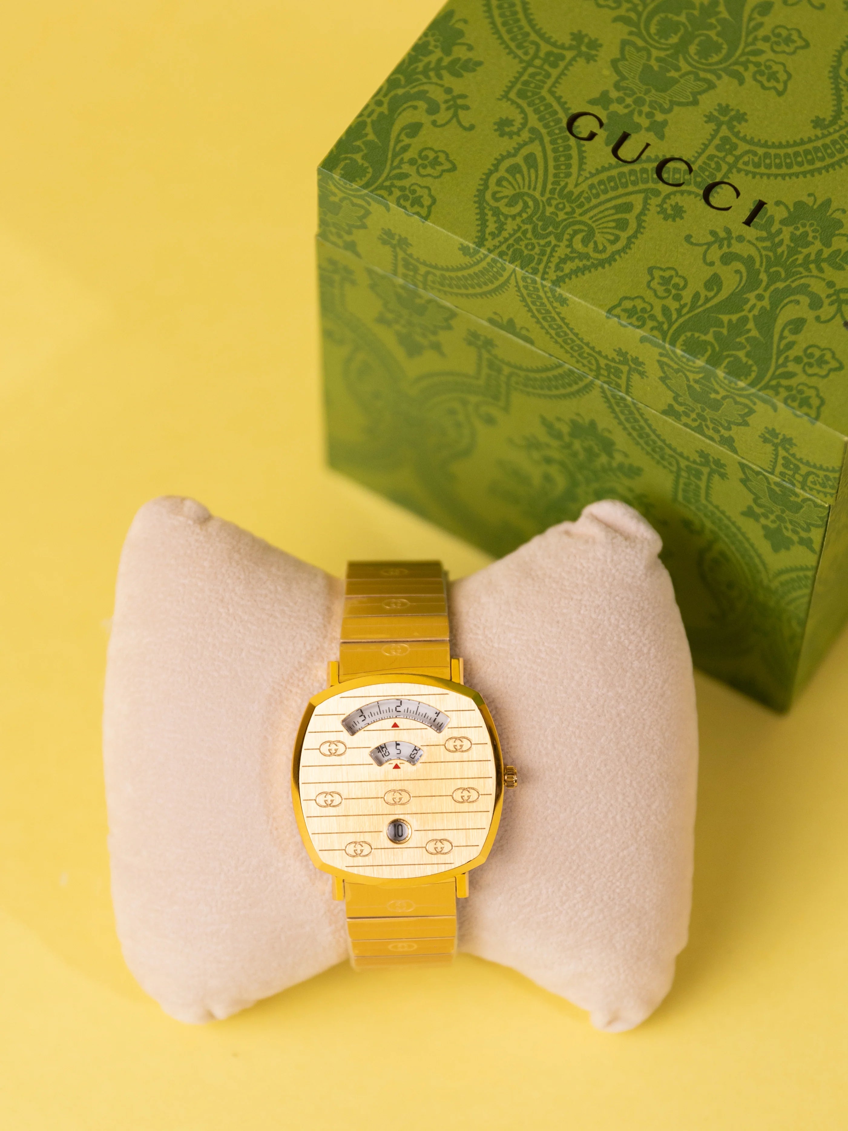 Gucci Grip Yellow Gold PVD Watch – 38mm