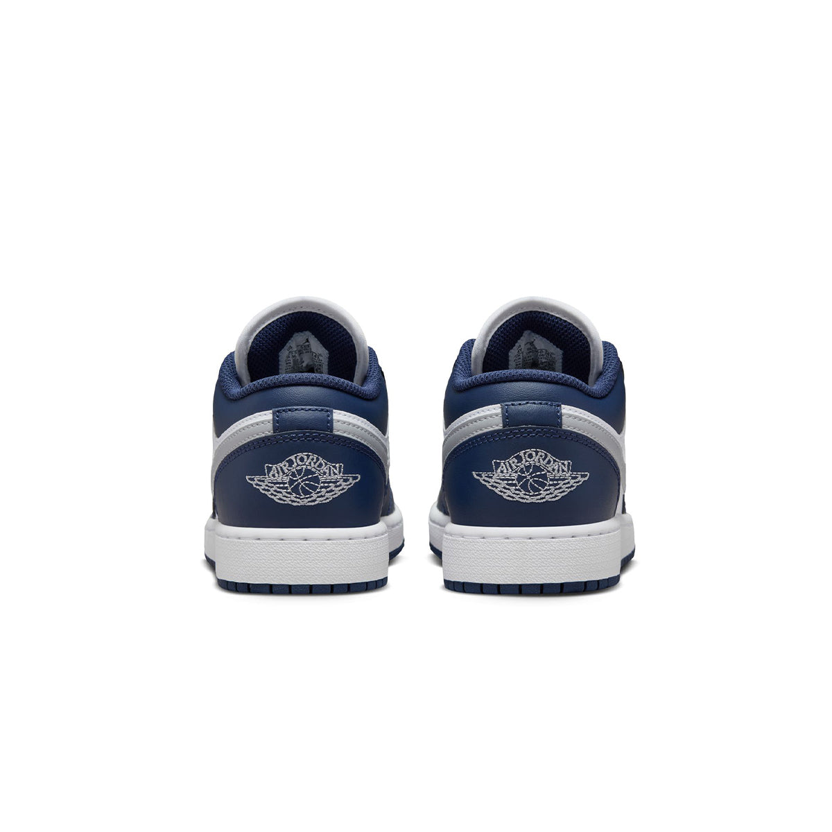 AIR JORDAN 1 LOW 'WHITE/WOLF GREY-MIDNIGHT NAVY'