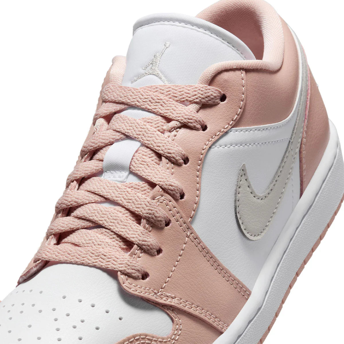 AIR JORDAN 1 LOW'WHITE/LIGHT BONE-PARTICLE BEIGE'