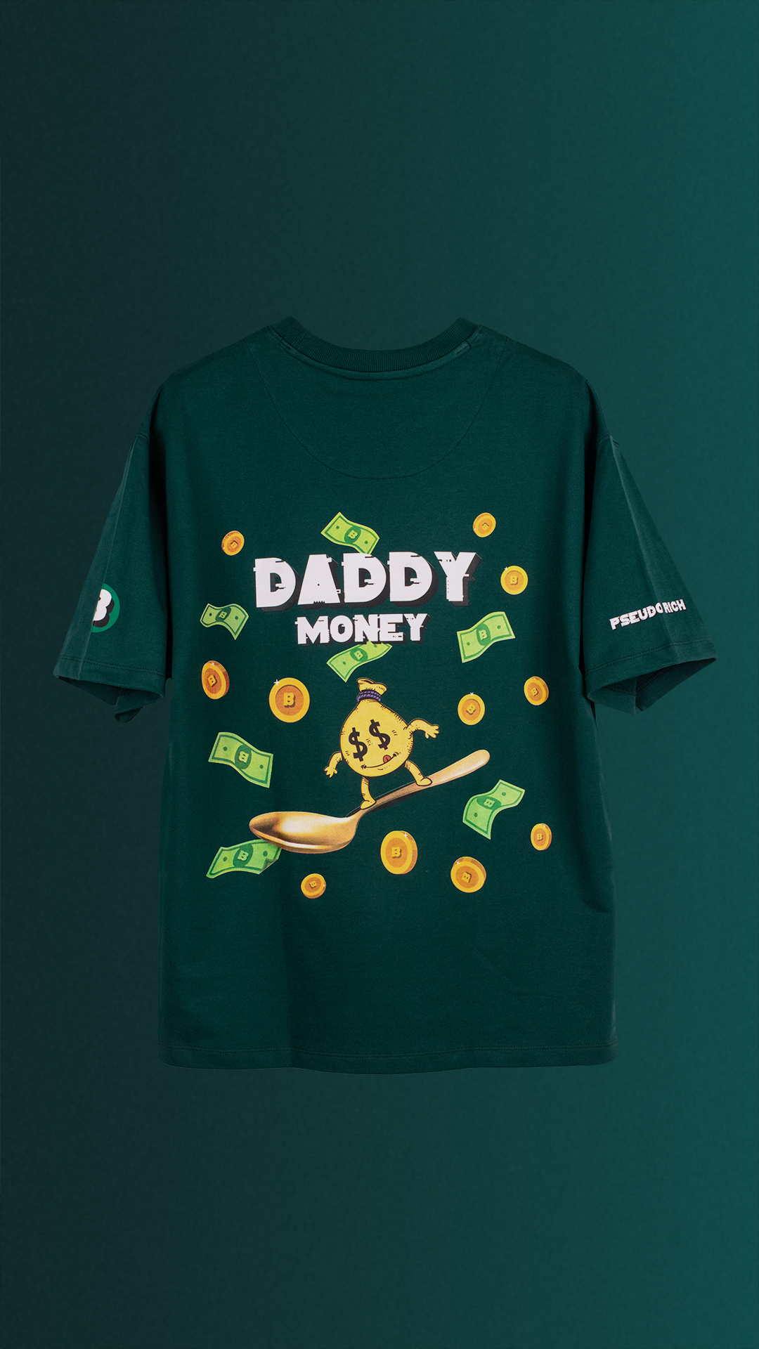 BAPKO BOTTLE GREEN – PSEUDO RICH TEE