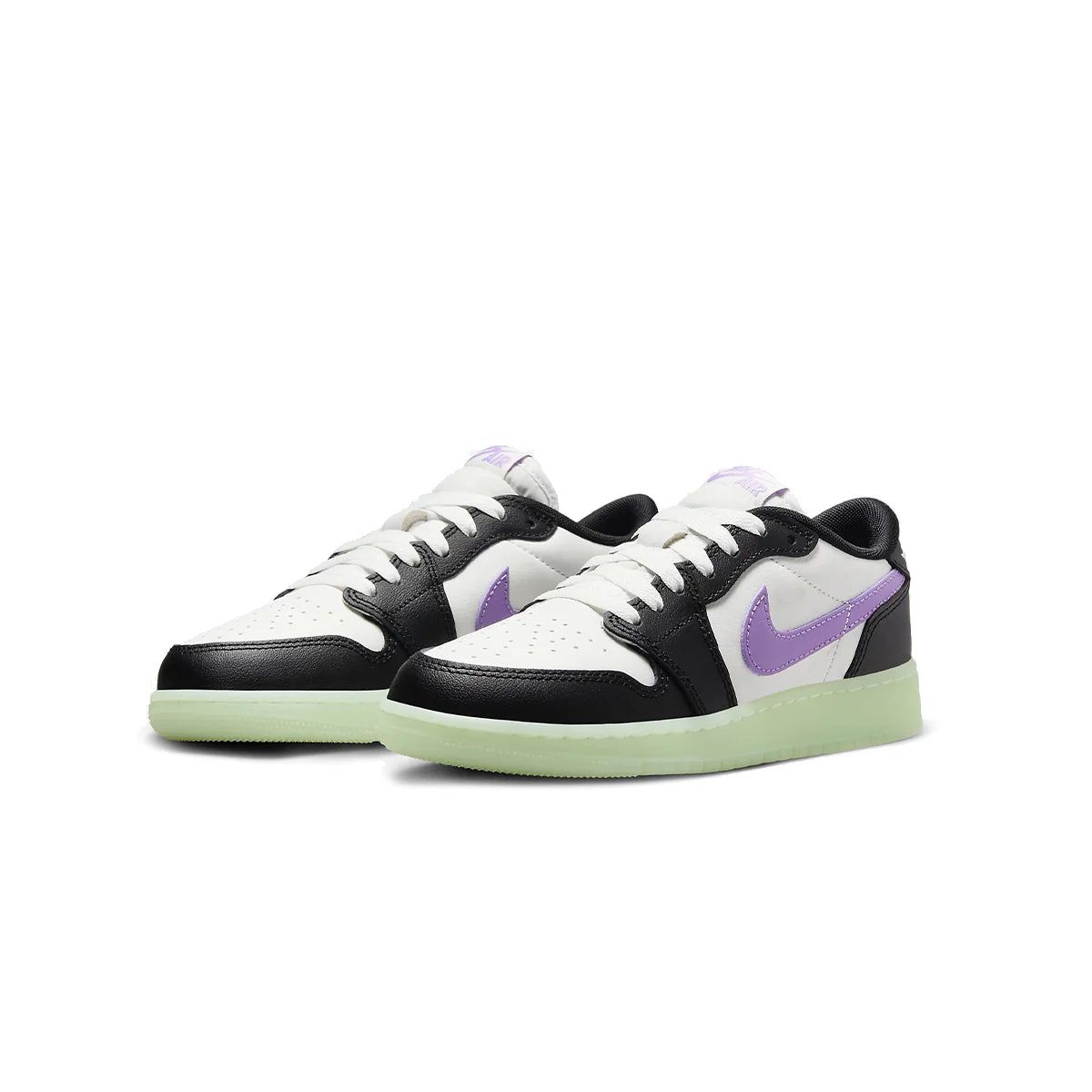 AIR JORDAN 1 RETRO LOW OG 'BLACK/BLACK RASPBERRY-VOLT TINT'