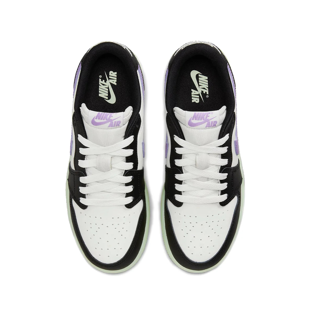 AIR JORDAN 1 RETRO LOW OG 'BLACK/BLACK RASPBERRY-VOLT TINT'