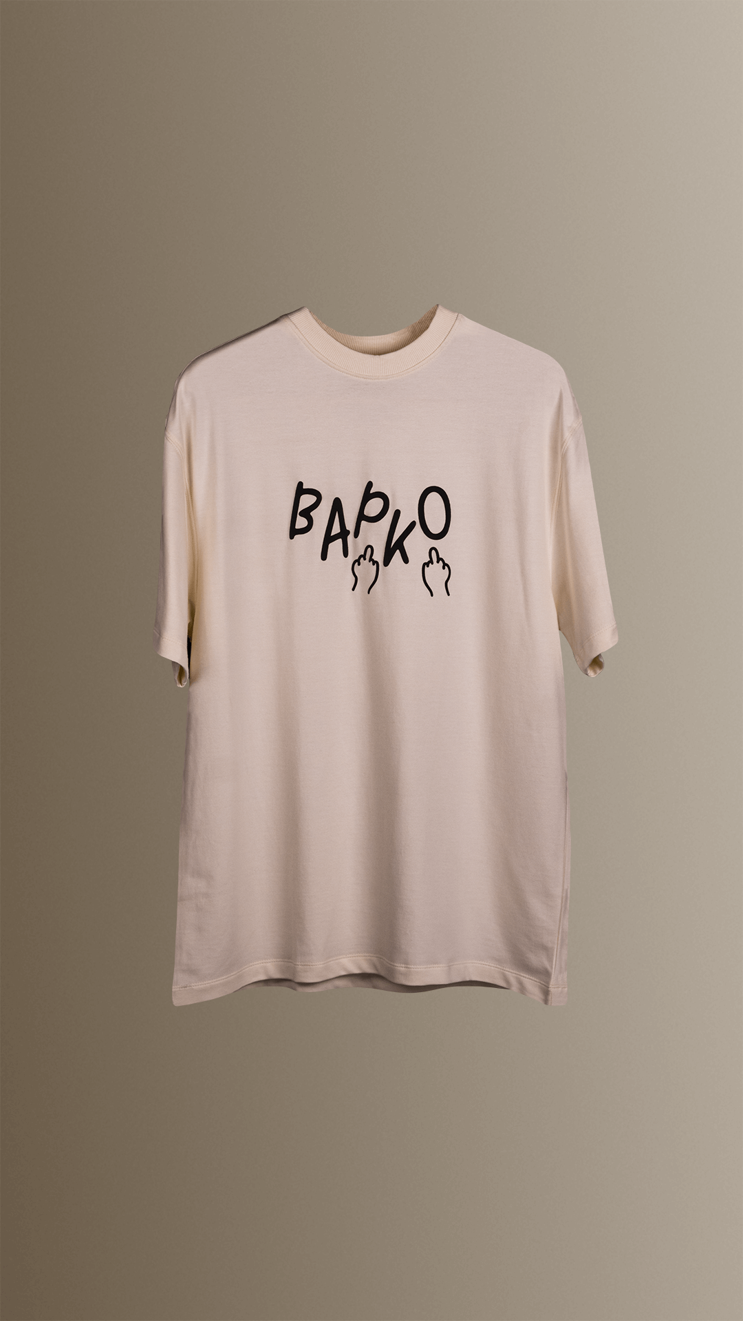 BAPKO OFF WHITE – NO FUCKS TEE