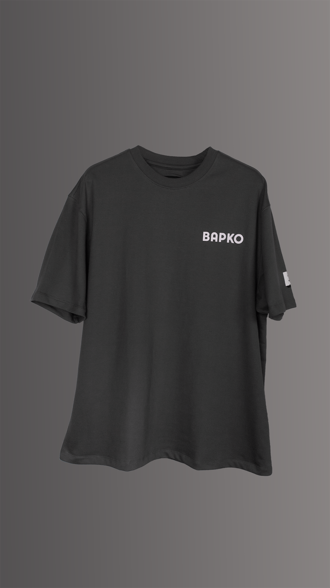 BAPKO STEEL GREY – BASIC TEE