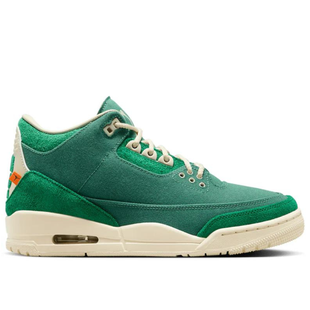 Jordan 3 green and white online