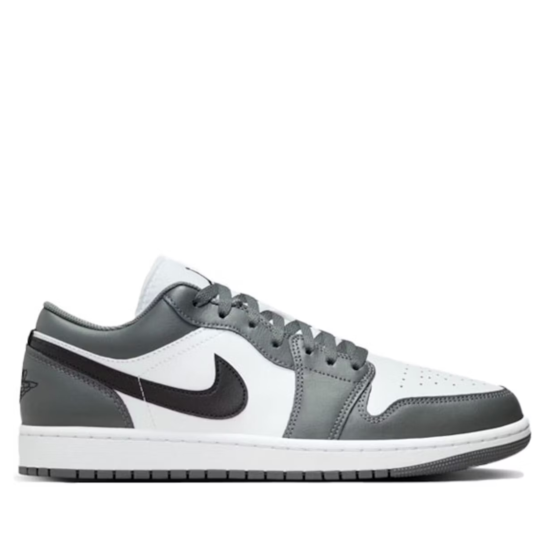 AIR JORDAN 1 LOW 'WHITE/BLACK-IRON GREY'