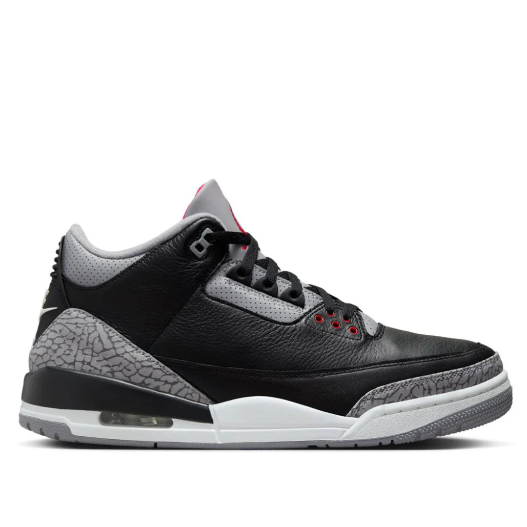 AIR JORDAN 3 RETRO 'BLACK/FIRE RED-CEMENT GREY-SUMMIT WHITE'