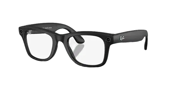 Ray Ban Meta Smart Glasses - Wayfarer 'Matte Black' Lenses- Clear/Graphite Green