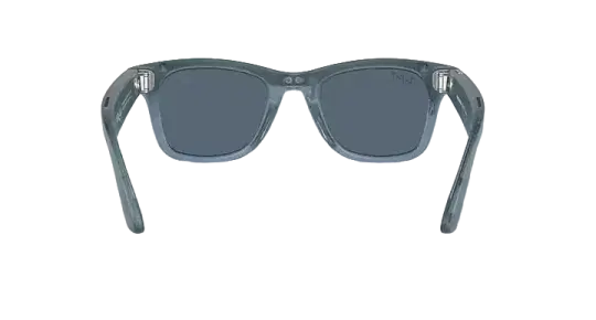 Ray Ban Meta Smart Glasses - Wayfarer Matte Jeans Lenses- Dusty Blue