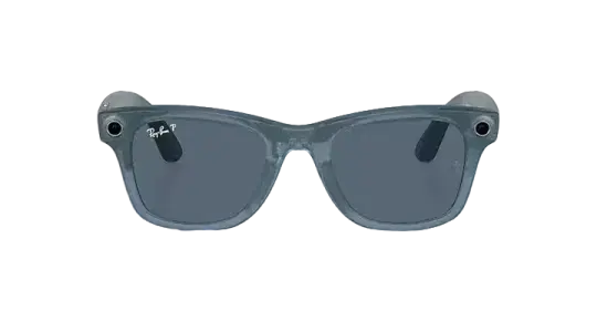 Ray Ban Meta Smart Glasses - Wayfarer Matte Jeans Lenses- Dusty Blue