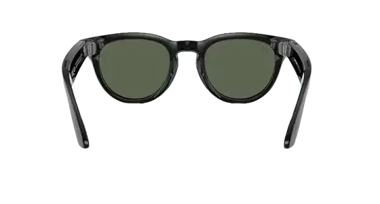 Ray-Ban Meta Low Bridge Fit Headliner 'Shiny Black Lenses G-15 Green'