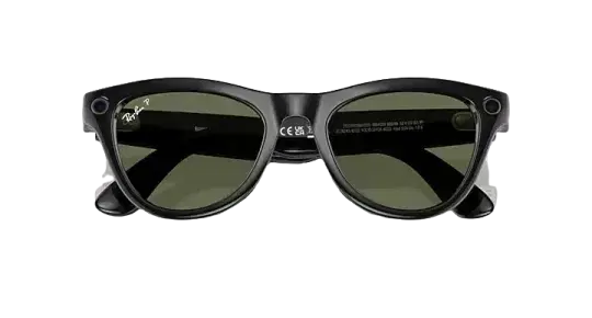 Ray Ban Meta Skyler Shiny Black Lenses - G-15 Green