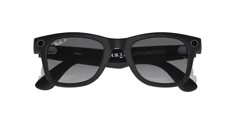 Ray Ban Meta Smart Glasses - Wayfarer Matte Black Graphite Lenses