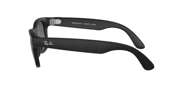 Ray Ban Meta Smart Glasses - Wayfarer Matte Black Graphite Lenses