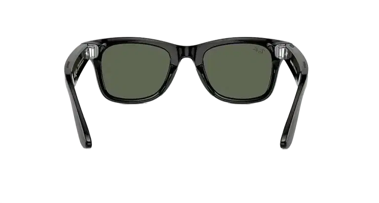 Ray Ban Meta Smart Glasses - Wayfarer Shiny Black G-15 Green Lenses