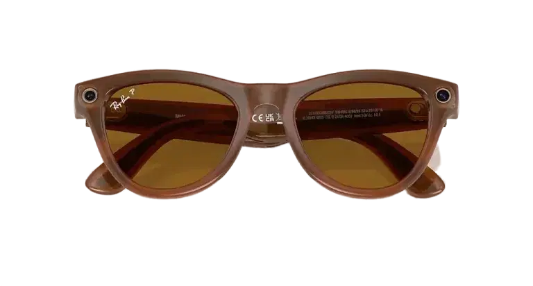 Ray Ban Meta Skyler 'Shiny Caramel' - Brown Lenses