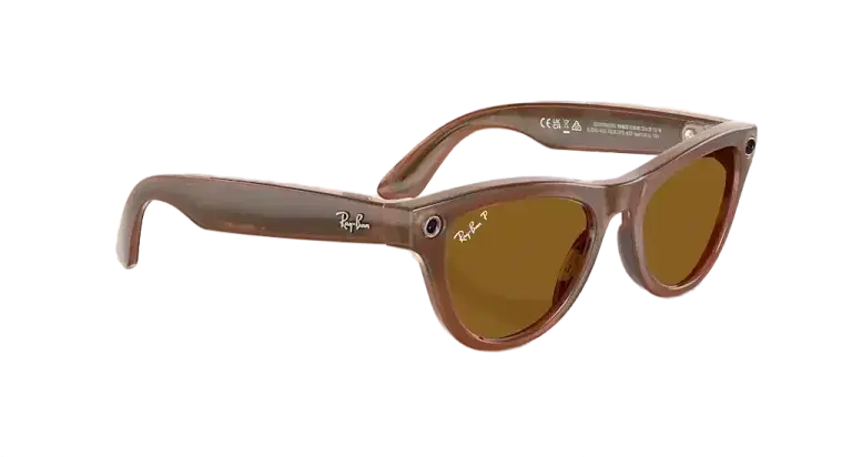 Ray Ban Meta Skyler 'Shiny Caramel' - Brown Lenses