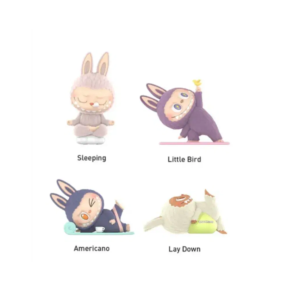 Pop Mart Labubu The Monsters Lazy Yoga Series Figures Sealed Case