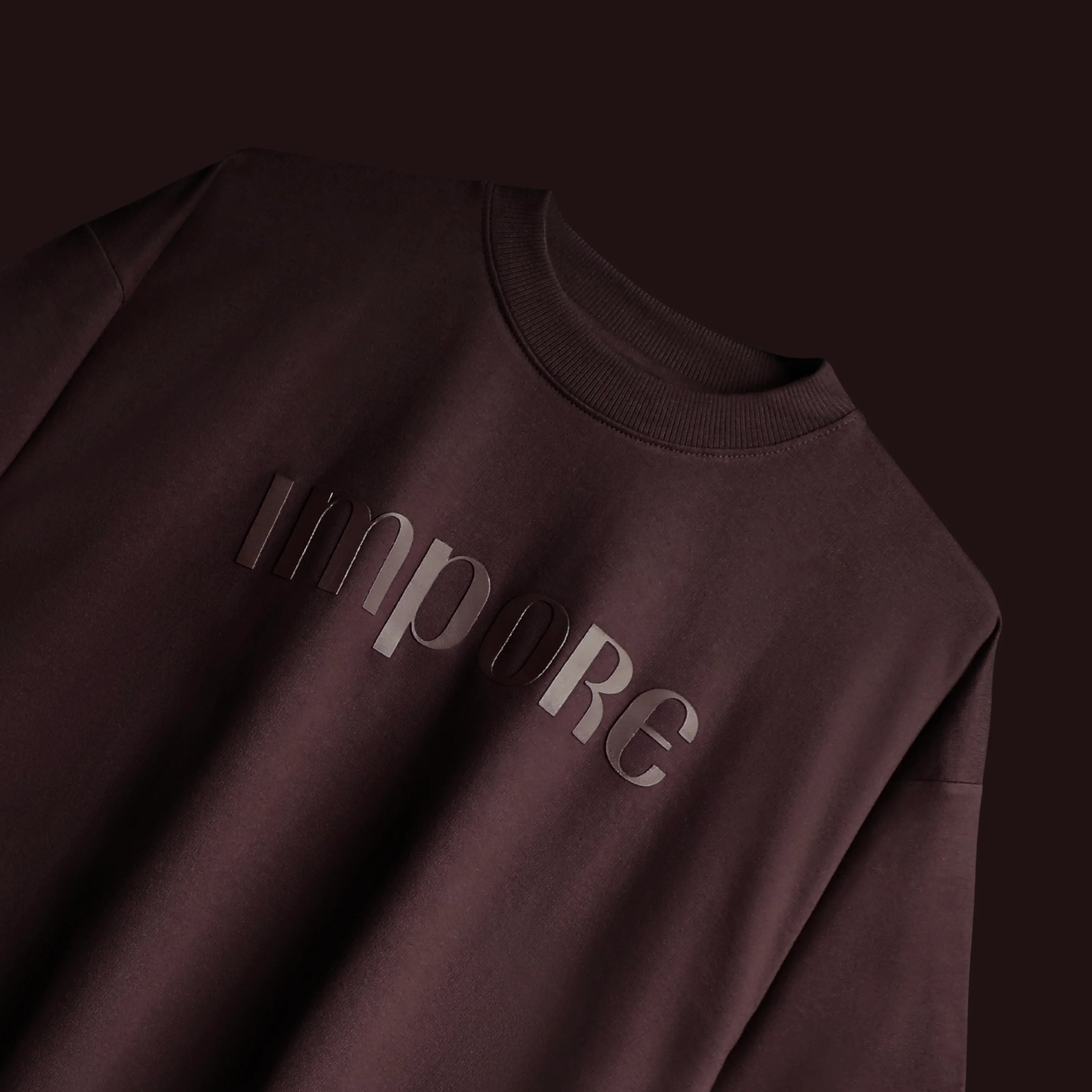 IMPORE MINIMAL BROWN T-SHIRT