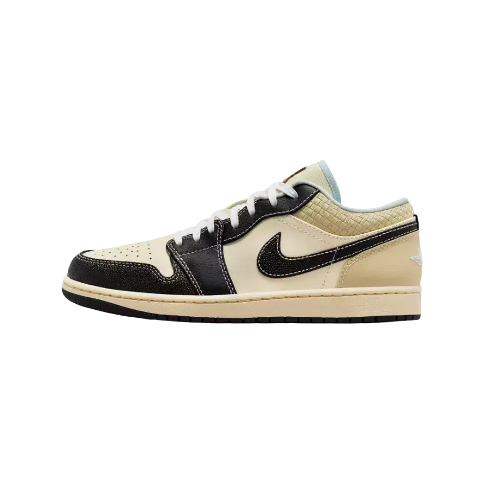 Jordan 1 Low SE Coconut Milk Black Muslin